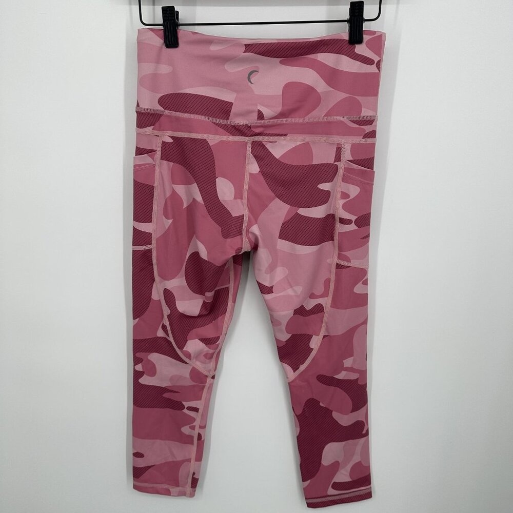 Zyia‎ Active Women's Pink Camo Capri Leggins Size 6-8